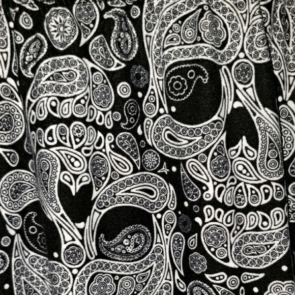 Sweet Legs Skull Black White Leggings Super Soft Jersey Spandex Woman Medium - Picture 2 of 6